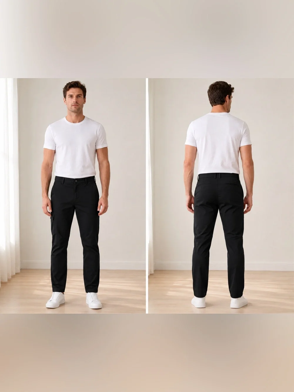 Adidas Adicross Men's Black Golf Cargo Pants Slim Stretch - Waist 33